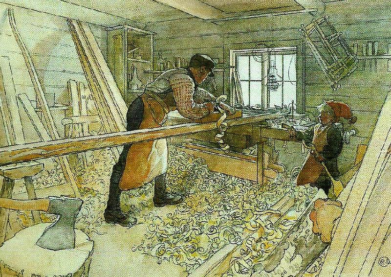 Carl Larsson i snicknarbode